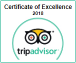 Tripadvisor Certificate of Excellence 2018